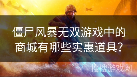 僵尸风暴无双游戏中的商城有哪些实惠道具？