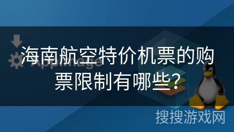 海南航空特价机票的购票限制有哪些？