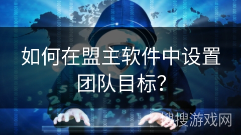 如何在盟主软件中设置团队目标？