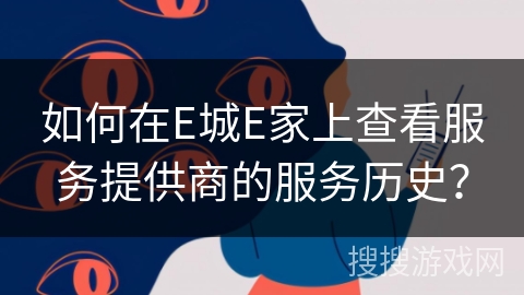 如何在E城E家上查看服务提供商的服务历史？