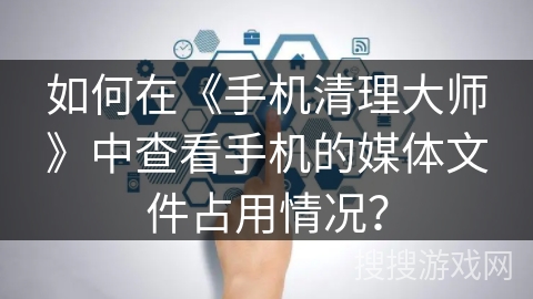 如何在《手机清理大师》中查看手机的媒体文件占用情况？