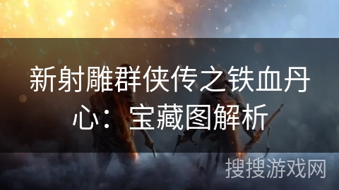 新射雕群侠传之铁血丹心：宝藏图解析