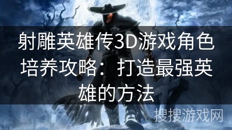射雕英雄传3D游戏角色培养攻略：打造最强英雄的方法