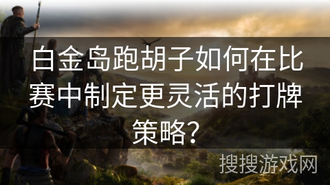 白金岛跑胡子如何在比赛中制定更灵活的打牌策略？