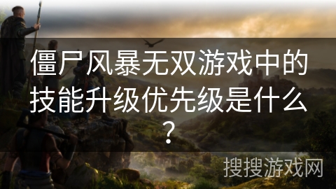 僵尸风暴无双游戏中的技能升级优先级是什么？