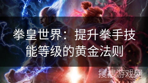 拳皇世界：提升拳手技能等级的黄金法则