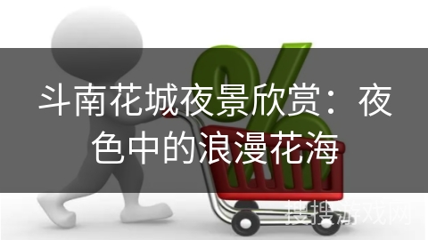 斗南花城夜景欣赏：夜色中的浪漫花海