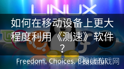 如何在移动设备上更大程度利用《测速》软件？