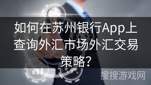 如何在苏州银行App上查询外汇市场外汇交易策略？