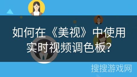 如何在《美视》中使用实时视频调色板？