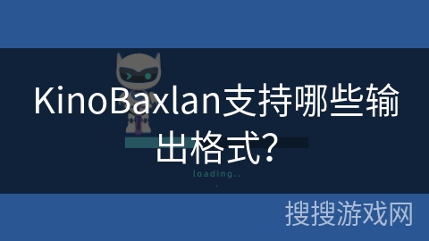 KinoBaxlan支持哪些输出格式？