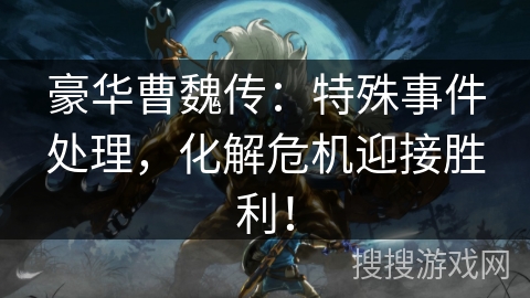 豪华曹魏传：特殊事件处理，化解危机迎接胜利！