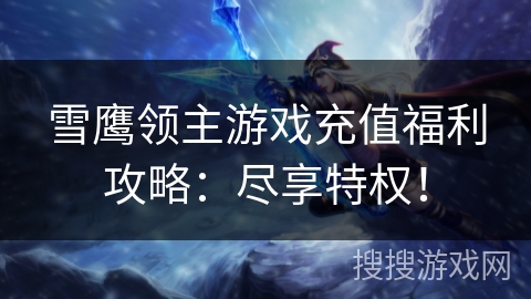 雪鹰领主游戏充值福利攻略：尽享特权！