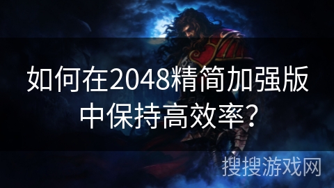 如何在2048精简加强版中保持高效率？