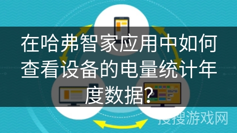 在哈弗智家应用中如何查看设备的电量统计年度数据？