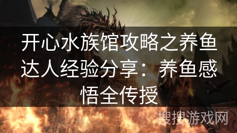 开心水族馆攻略之养鱼达人经验分享：养鱼感悟全传授