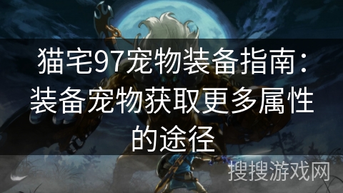 猫宅97宠物装备指南：装备宠物获取更多属性的途径