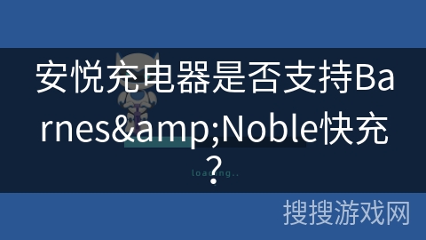 安悦充电器是否支持Barnes&Noble快充？