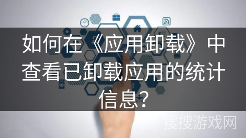 如何在《应用卸载》中查看已卸载应用的统计信息？