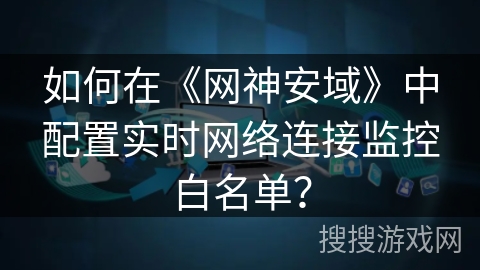 如何在《网神安域》中配置实时网络连接监控白名单？