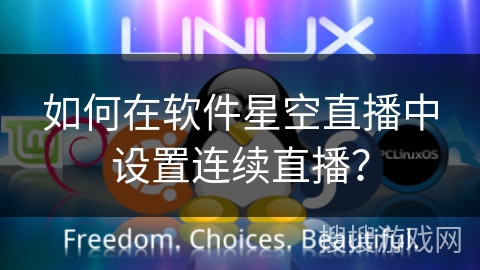 如何在软件星空直播中设置连续直播？