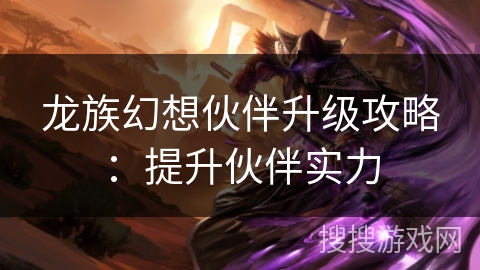 龙族幻想伙伴升级攻略：提升伙伴实力