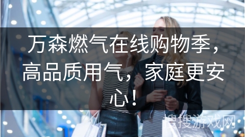万森燃气在线购物季，高品质用气，家庭更安心！