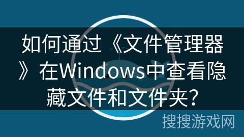 如何通过《文件管理器》在Windows中查看隐藏文件和文件夹？