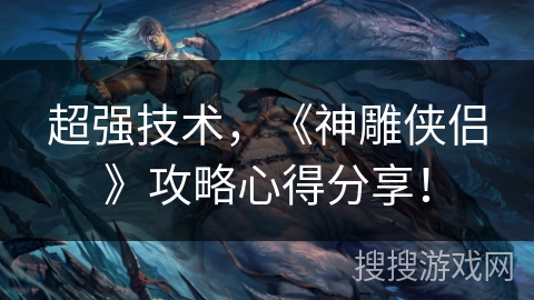超强技术，《神雕侠侣》攻略心得分享！