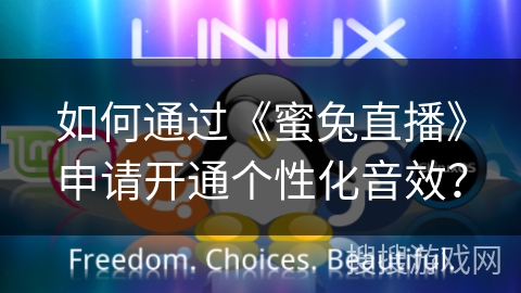 如何通过《蜜兔直播》申请开通个性化音效？