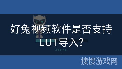 好兔视频软件是否支持LUT导入？