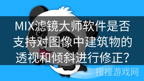 MIX滤镜大师软件是否支持对图像中建筑物的透视和倾斜进行修正？