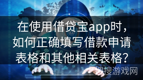 在使用借贷宝app时，如何正确填写借款申请表格和其他相关表格？