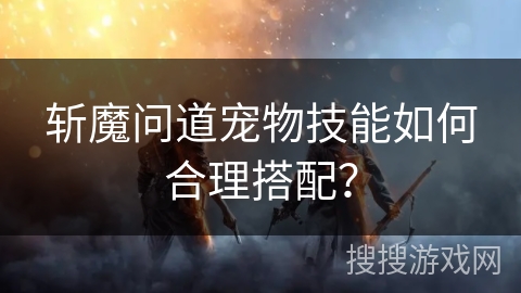 斩魔问道宠物技能如何合理搭配？
