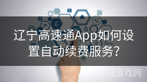 辽宁高速通App如何设置自动续费服务？
