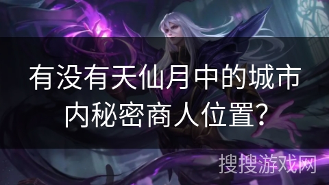 有没有天仙月中的城市内秘密商人位置？