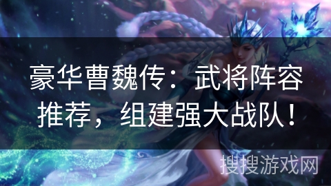豪华曹魏传：武将阵容推荐，组建强大战队！