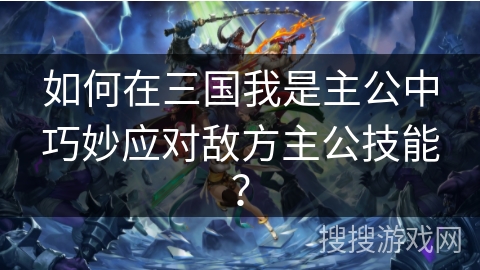 如何在三国我是主公中巧妙应对敌方主公技能？