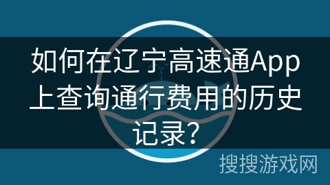 如何在辽宁高速通App上查询通行费用的历史记录？