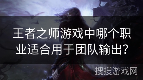 王者之师游戏中哪个职业适合用于团队输出？