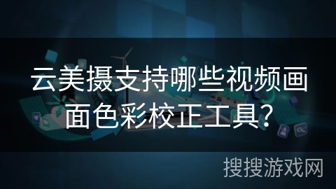 云美摄支持哪些视频画面色彩校正工具？