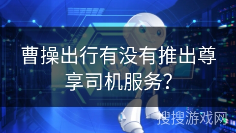 曹操出行有没有推出尊享司机服务？