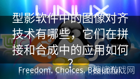 型影软件中的图像对齐技术有哪些，它们在拼接和合成中的应用如何？