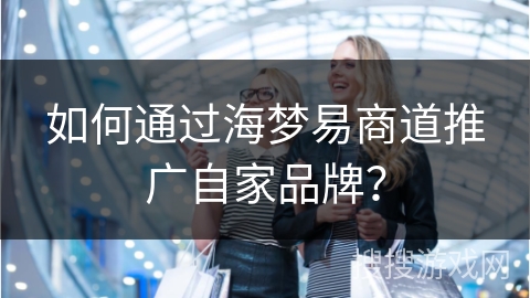 如何通过海梦易商道推广自家品牌？