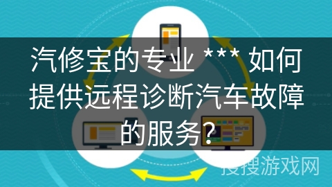 汽修宝的专业 *** 如何提供远程诊断汽车故障的服务？