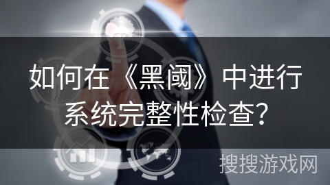 如何在《黑阈》中进行系统完整性检查？