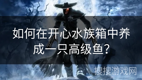 如何在开心水族箱中养成一只高级鱼？