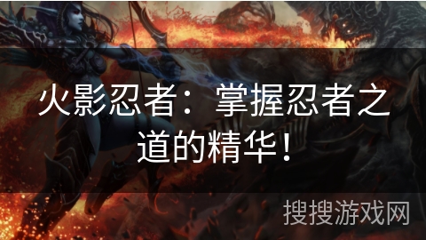 火影忍者：掌握忍者之道的精华！