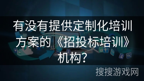 有没有提供定制化培训方案的《招投标培训》机构？