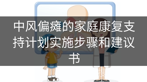 中风偏瘫的家庭康复支持计划实施步骤和建议书